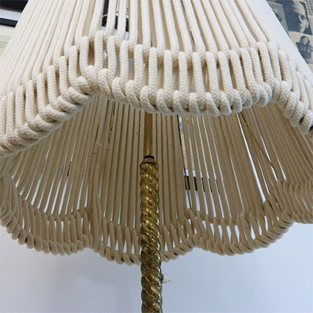 make lampshade with sash cord or rope
