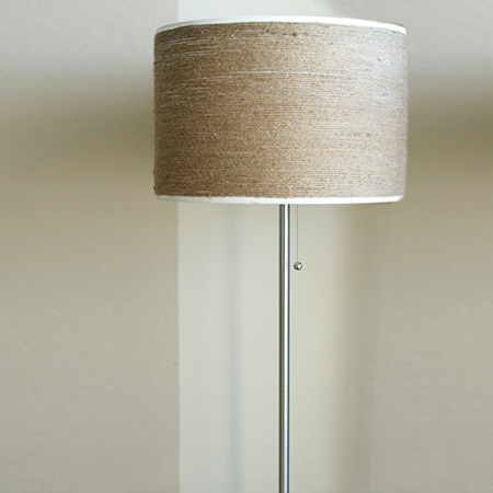 Twine Wrapped Lampshade