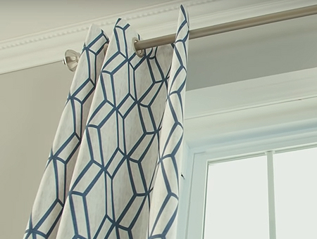 how to hang curtains