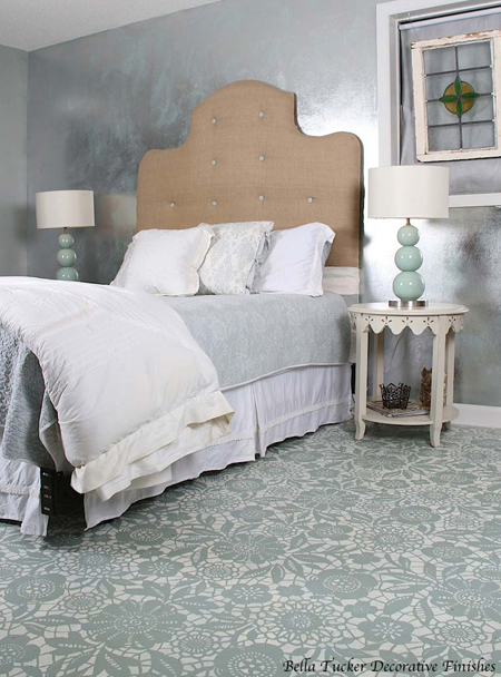 chalk paint on floor