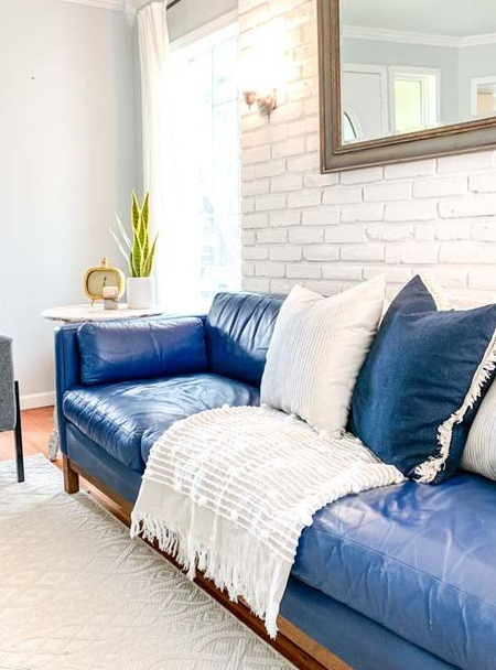 chalk paint on leather upholstery