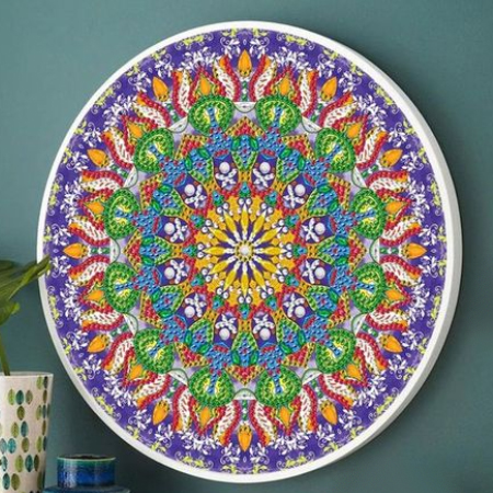 custom art with mandala dot painting