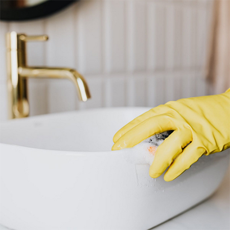 tips for cleaning bathroom basin