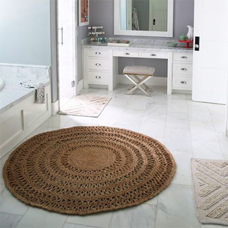 Clean Coir, Sisal or Seagrass Bath Mats