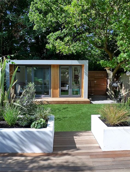 artificial lawn is perfect for those garden with lots of shade