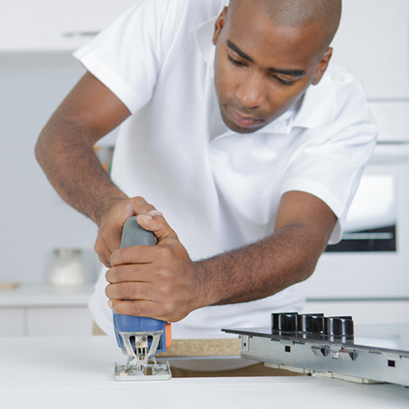 easy installation of electric hob
