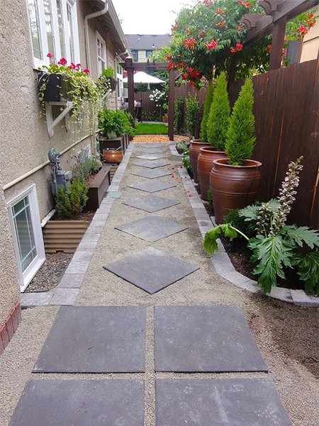 ideas for side garden or front to back path