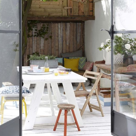 comfortable outdoor living space