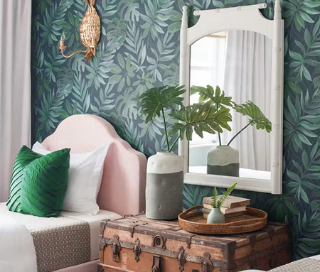 green in the bedroom