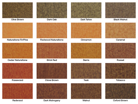 wood stain colourws