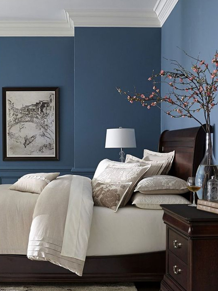 dark blue bedroom ideas