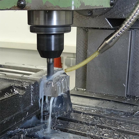 use cutting oil or fluid to keep drill bits cool and reduce wear