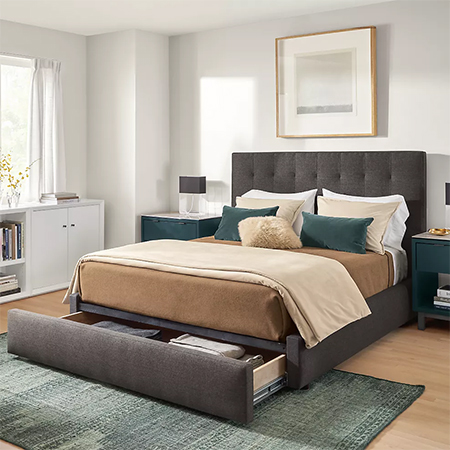 diy storage base for bed