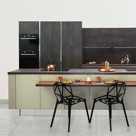 Opt for the neutrals with white grey quartz countertops