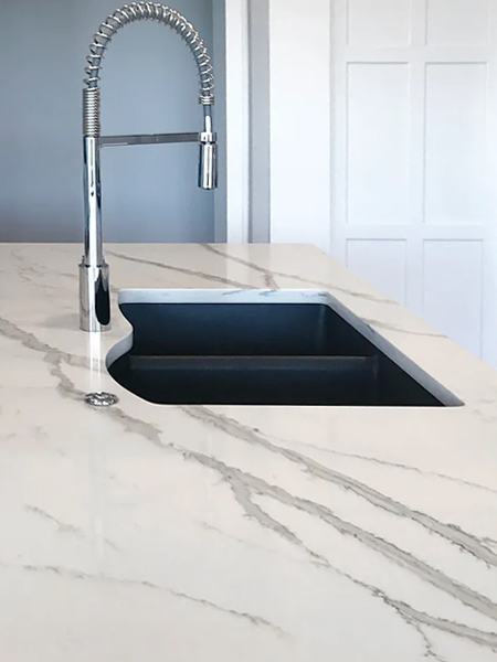 how to faux marble countertop