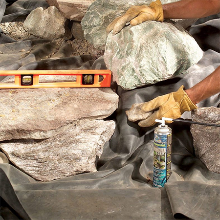 expanding foam spray to fill gaps