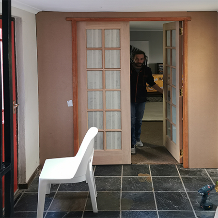 tutorial to hang french doors