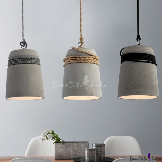 diy concrete cement light fittings