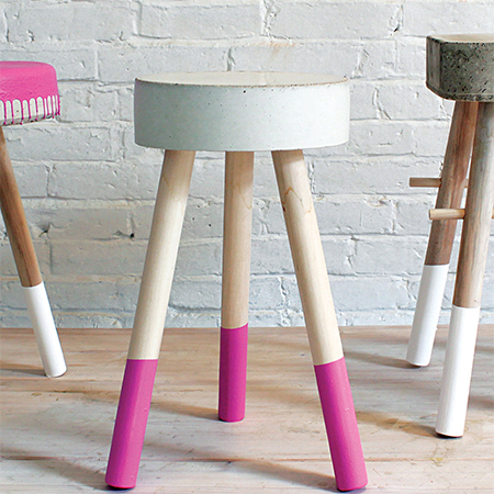 diy concrete stool