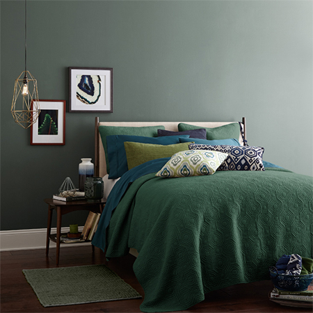 nature colour theme for bedroom