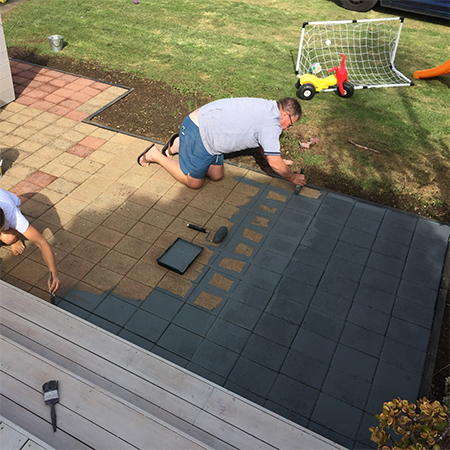 how to paint paving