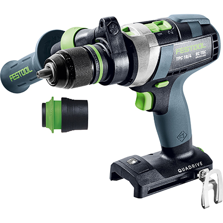 Festool Cordless Percussion Drill TPC 18/4 Basic QUADRIVE