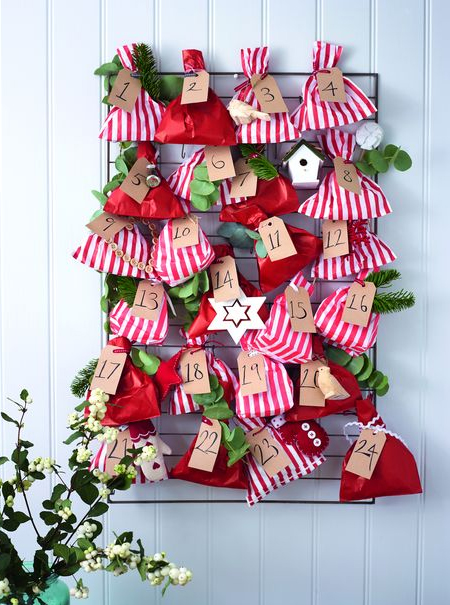 fabric bag advent calendar