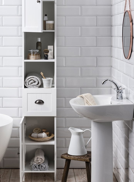 tall narrow bathroom cabinet