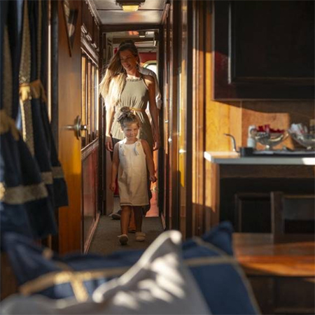 single berth sleeper on founders carriage train