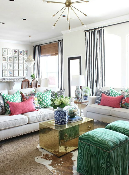 how to add colour to living room