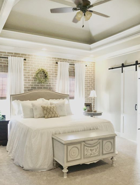 light colour face brick wall