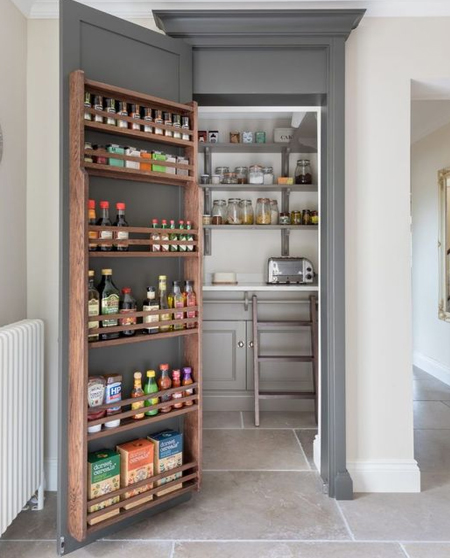 pantry inside alcove cupboard