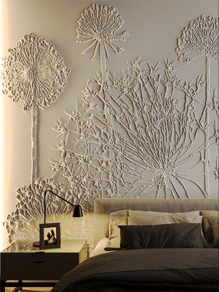 bas relief decorative plaster wall