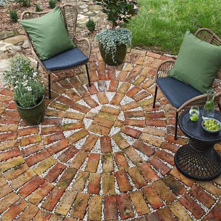 Lay a Decorative Brick Seating Area for your Garden