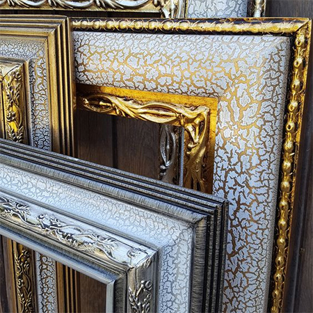 apply crackle to picture frame