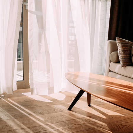 open windows to let in cooling breeze