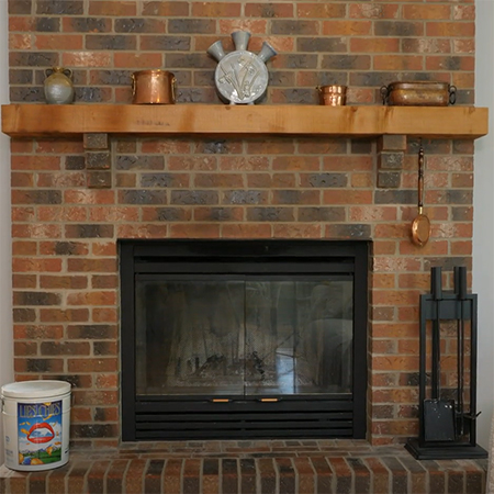Resurface a Face Brick Fireplace Surround