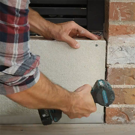 Resurface a Face Brick Fireplace Surround