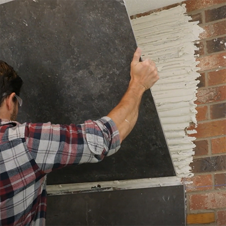 Resurface a Face Brick Fireplace Surround