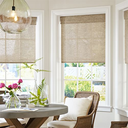 swap curtains for blinds