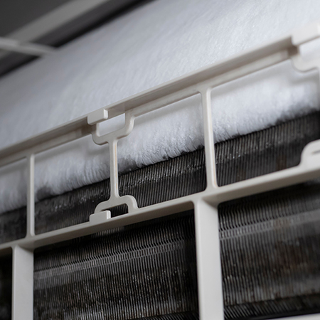 ice on air conditioner