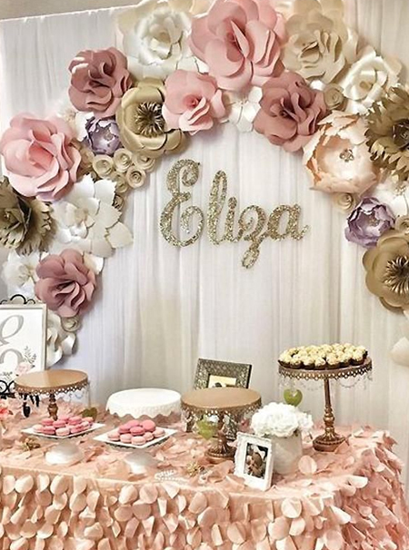 paper flower party decorations