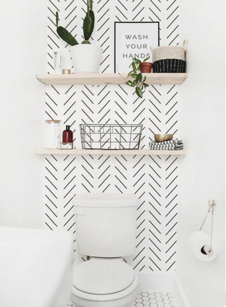 painted design for feature wall