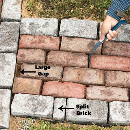 how to lay brick path