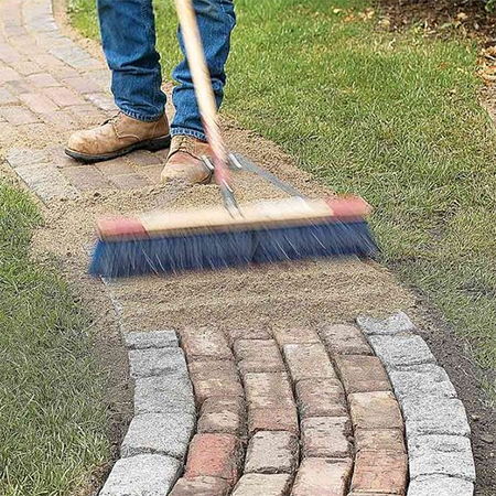 how to lay brick path
