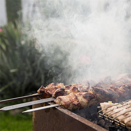 Where to place the braai