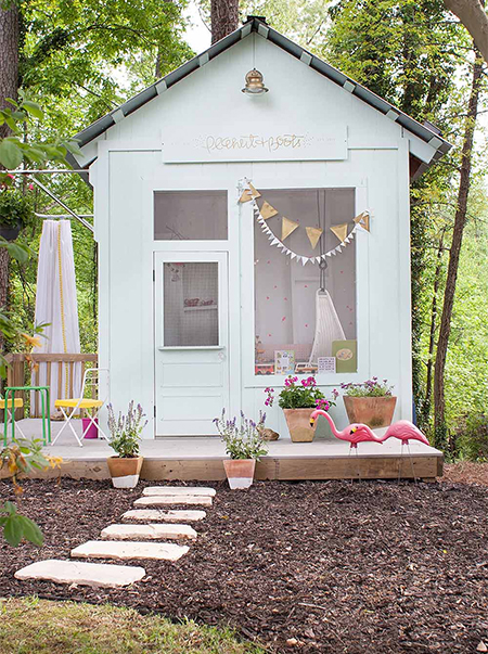 Convert a Garden Shed or Hut into a Play Space