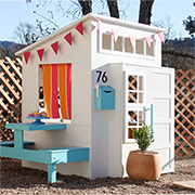 convert shed into childrens play space