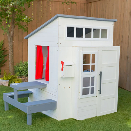 convert shed into childrens play space