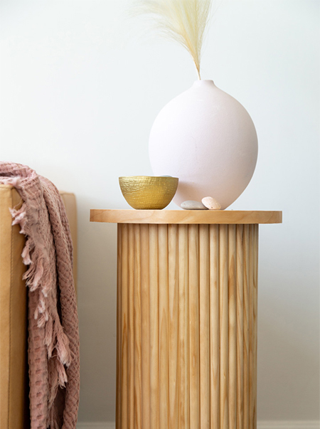 Make a Circular Table with Pine or Meranti Dowels